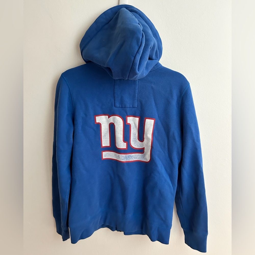 NY Giants Blue Hoodie with Logo